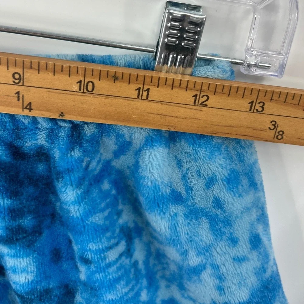 Fuzzies by Confetti Blue Tie Dye Plush Fleece Lounge Pants Girls L 14/16‎